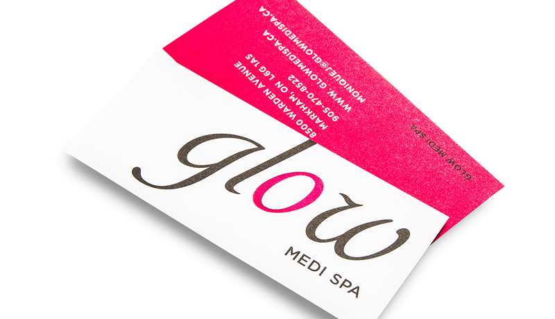 Business Cards Glow Medi Spa